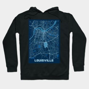 Louisville - Kentucky Peace City Map Hoodie